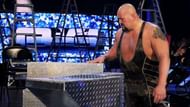 For some reason, the stairs match never caught on in the WWE